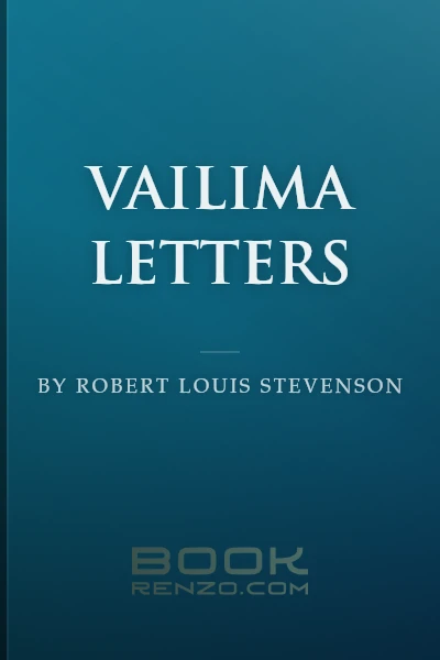 Vailima Letters by Robert Louis Stevenson