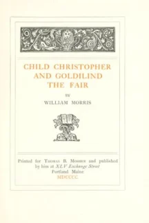 Child Christopher and Goldilind the Fair by William Morris - book cover