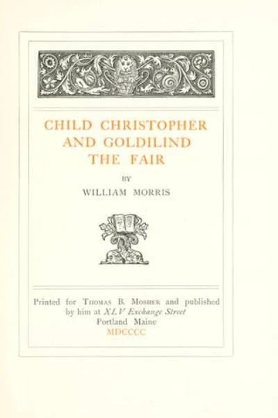 Child Christopher and Goldilind the Fair by William Morris - book cover