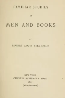 Familiar Studies of Men and Books by Robert Louis Stevenson - book cover