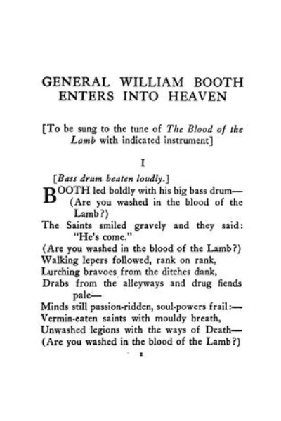 General William Booth Enters into Heaven, and Other Poems by Vachel Lindsay - book cover