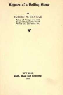 Rhymes of a Rolling Stone by Robert W. Service - book cover