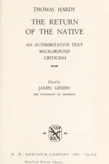 The Return of the Native by Thomas Hardy - book cover