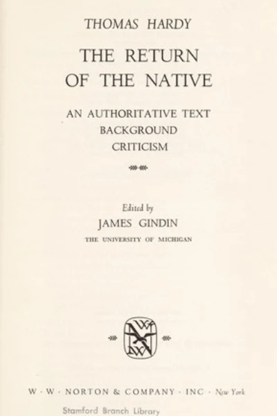 The Return of the Native by Thomas Hardy - book cover