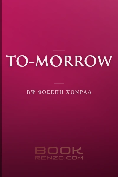 To-morrow by Joseph Conrad - book cover